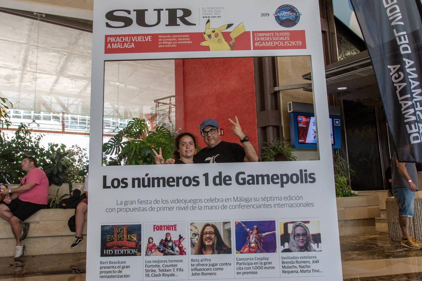 Las mejores imágenes de los participantes de Gamepolis en la portada especial de SUR. Imagen de la jornada del sábado
