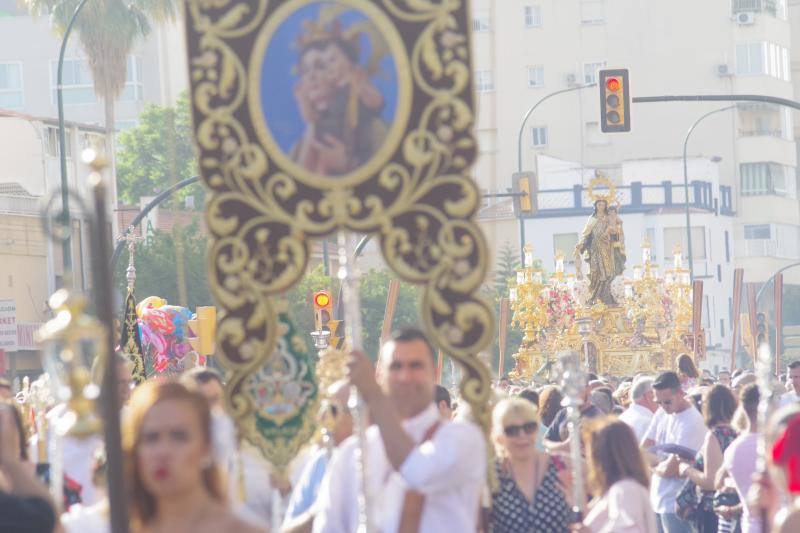 La devoción marinera marca un año más este mes de julio en la provincia de Málaga con una treintena de procesiones repartidas especialmente por las localidades costeras.