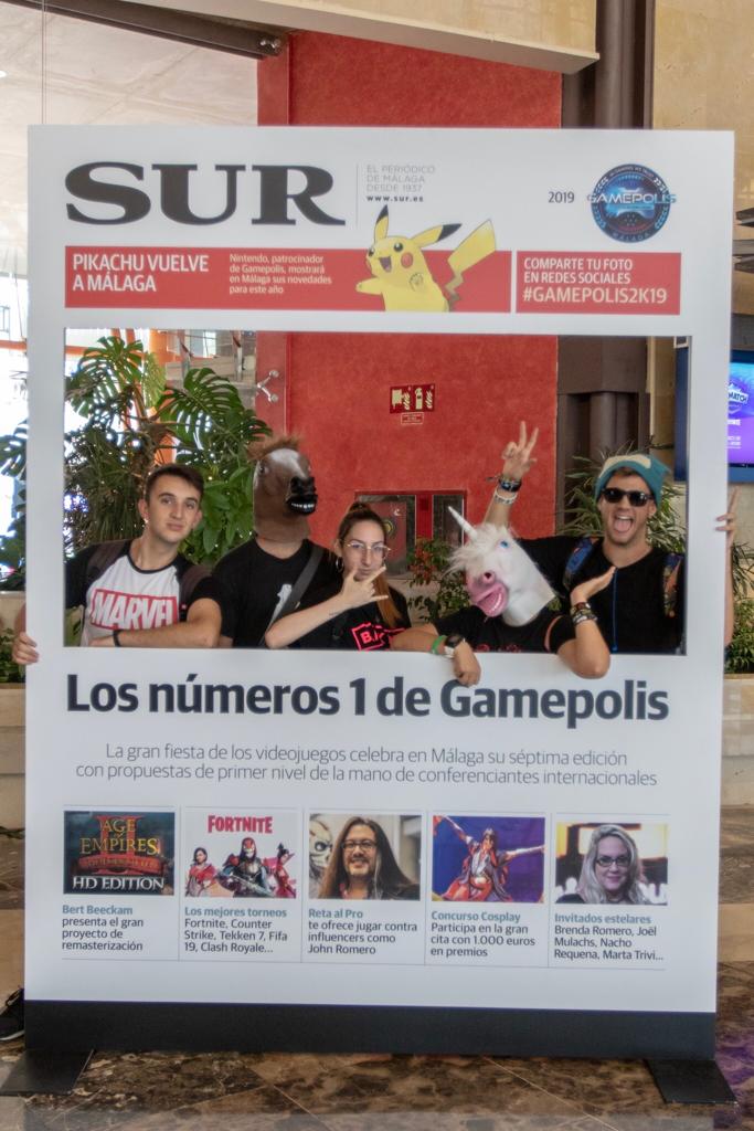 Las mejores imágenes de los participantes de Gamepolis en la portada especial de SUR. Imagen de la jornada del sábado
