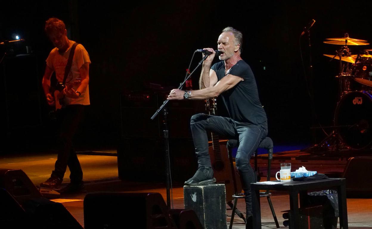 Sting, durante su actuación. 