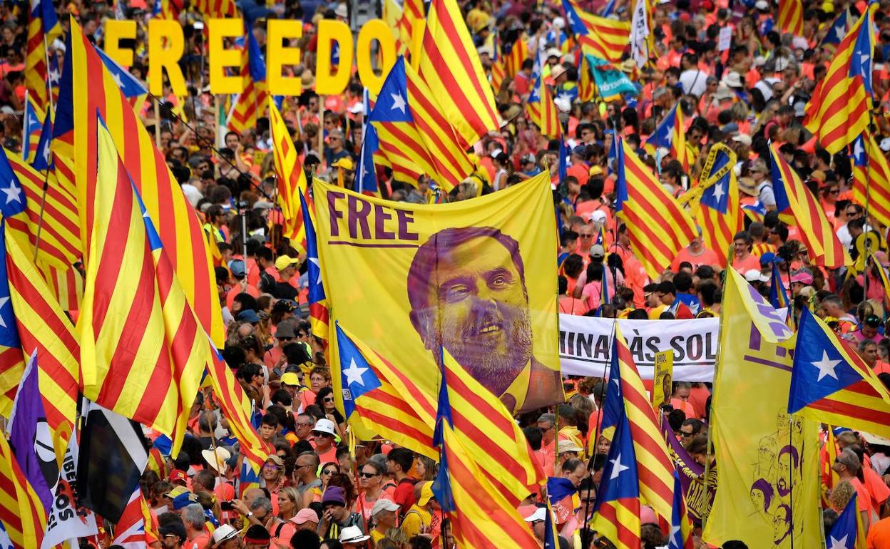 Manifestación de la Diada del año pasado.