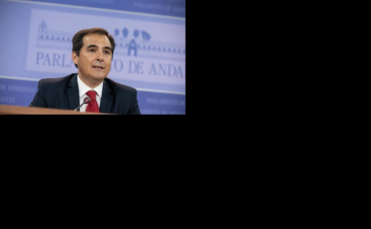 Rueda de prensa del portavoz del Grupo Parlamentario del PP-A, José Antonio Nieto. 