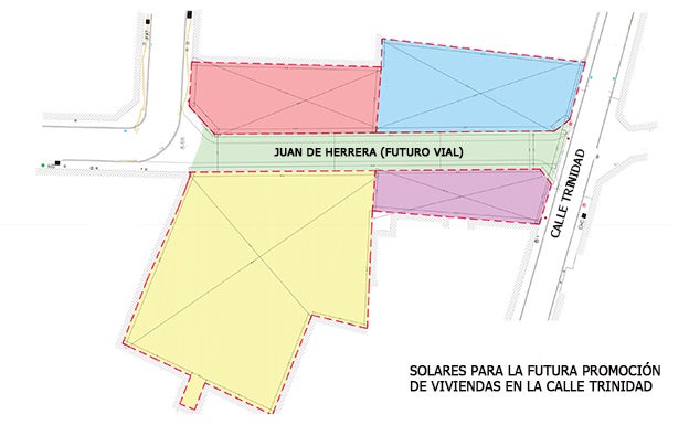 Reactivan el proyecto para construir viviendas en solares de la calle Trinidad