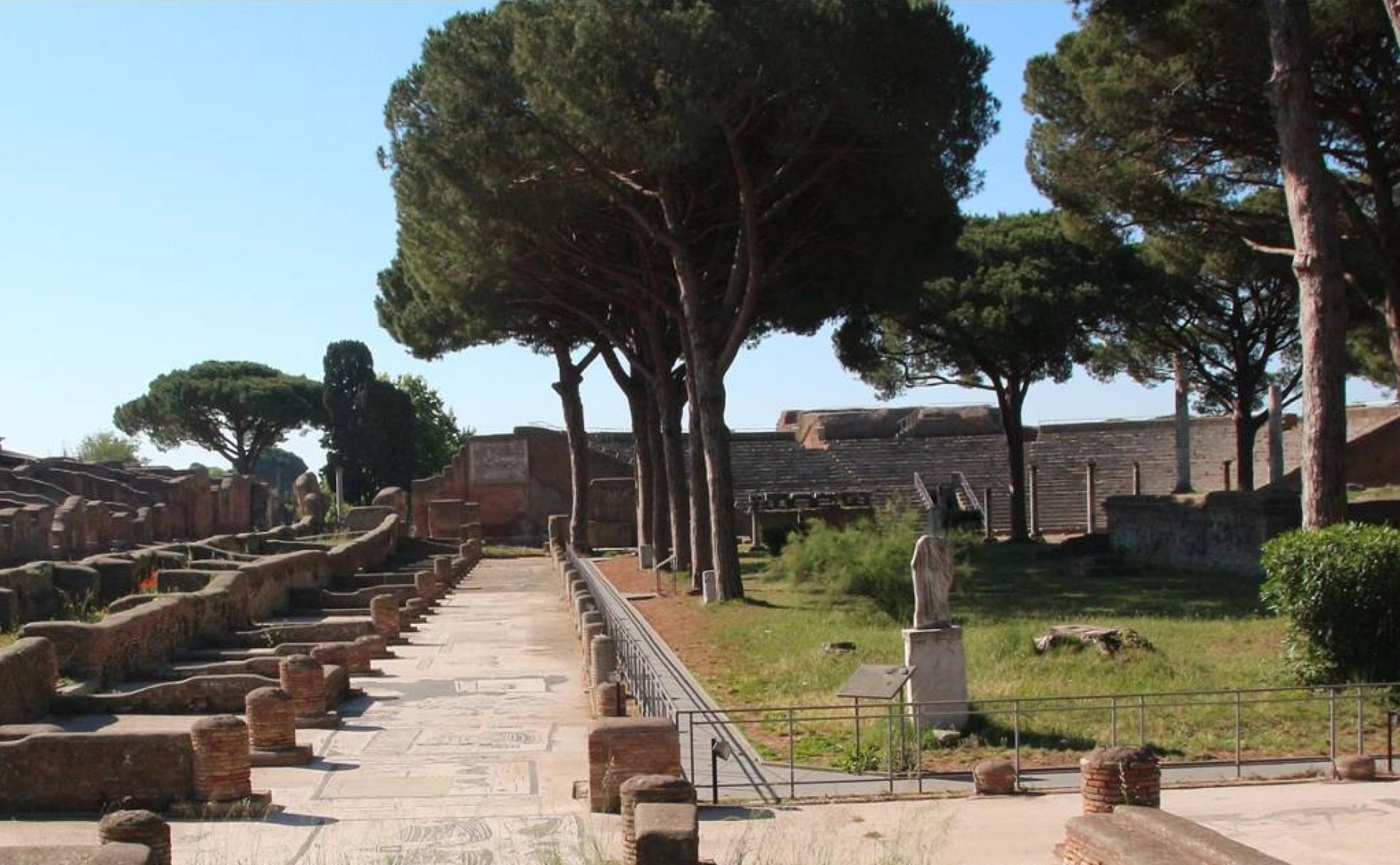 El «Piazzale delle Corporazioni» de Ostia.