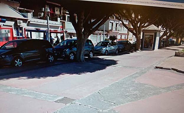 Grietas supuestamente causadas por daños subterráneos.