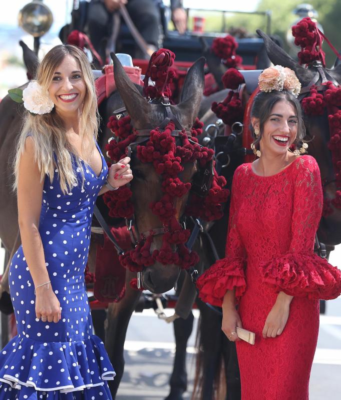 Las mejores imágenes de la jornada del viernes 16 de la Feria de Málaga. Ambiente de la primera noche en el Real