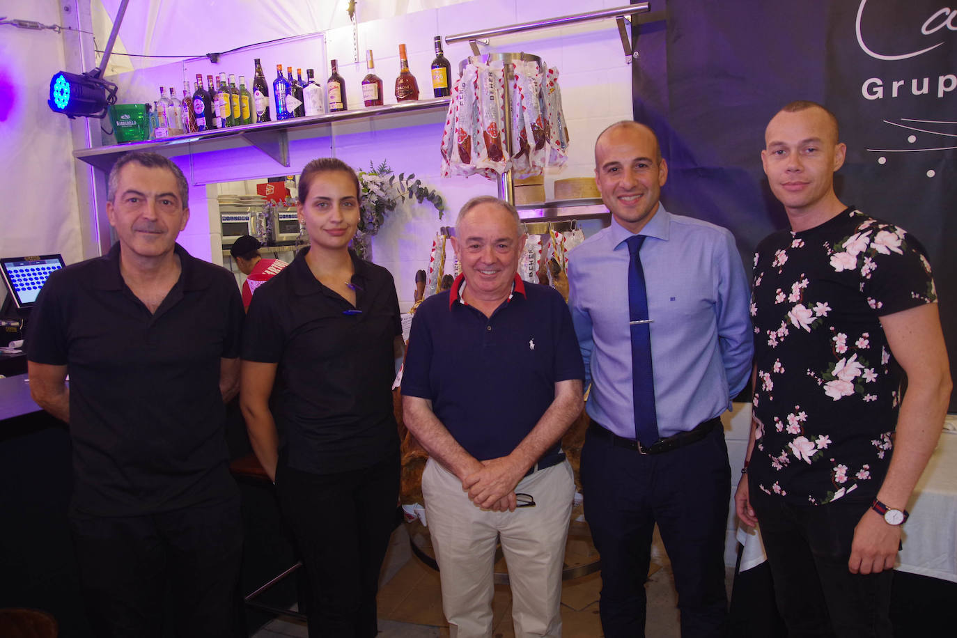 José Mulero, Oliva Villén, José Gómez, Pablo Cioffi y Alei Benki.