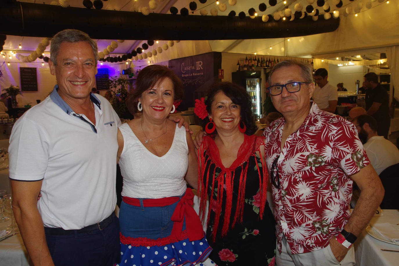 Miguel Regueira, Gloria Caumel, Estrella Caumel y Pepe Guerrero.
