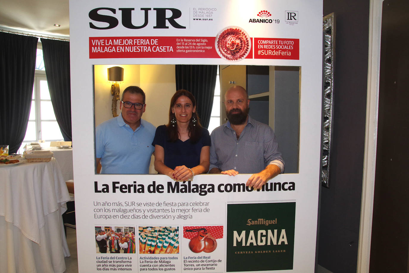 Federico Muñoz, Yolanda Quesada y Rafael Rosado.