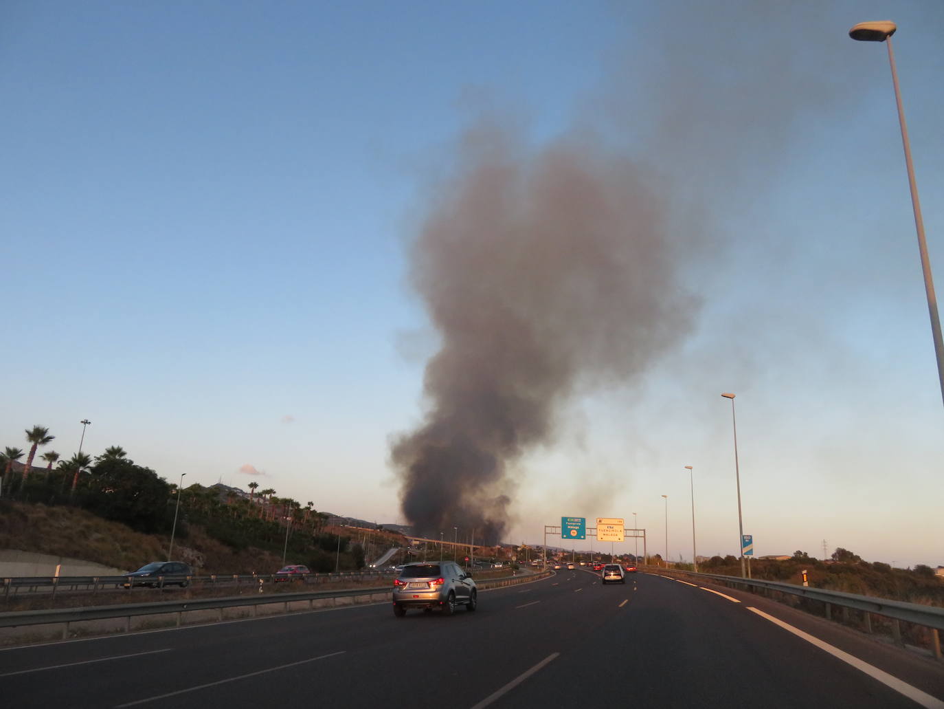 El fuego se originó en la zona conocida como Altos de Marbella. 