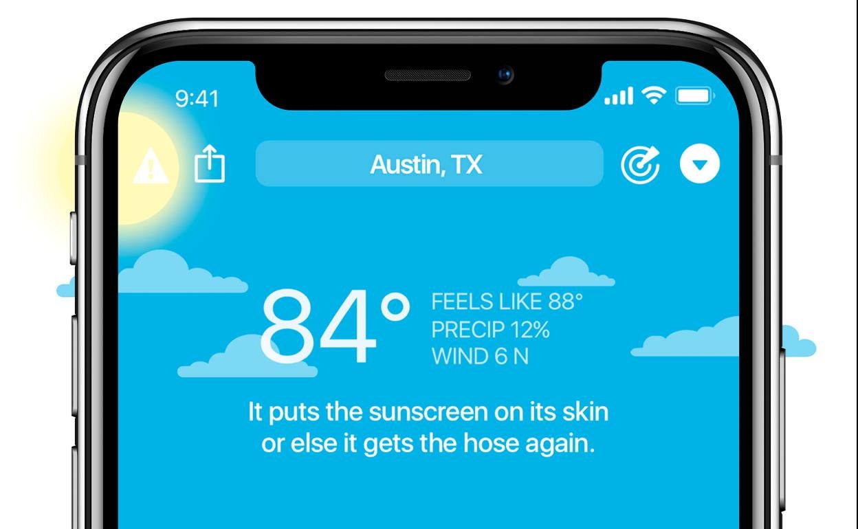 Si se sale de España y queremos conocer el tiempo que hará, existen aplicaciones muy fiables.