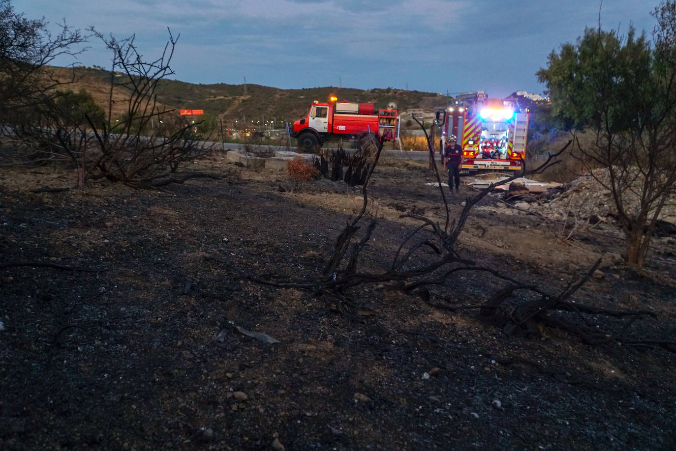Fotos: El incendio en el paraje Los Monteros de Marbella en imágenes