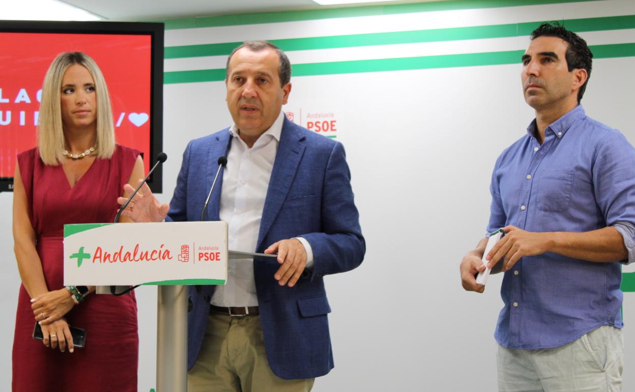 José Luis Ruiz Espejo, Patricia Alba y Marcos Antonio Ruiz. 