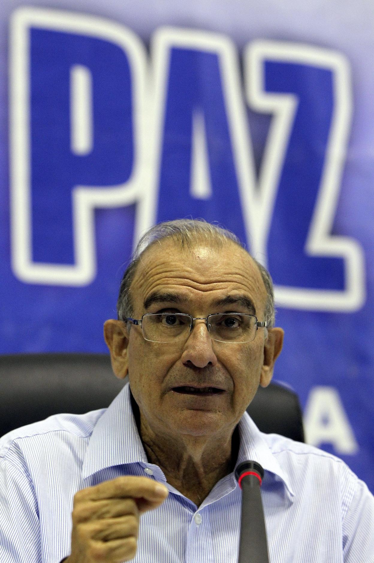 Humberto de la Calle lideró el equipo que negoció en nombre del Gobierno de Juan Manuel Santos. :: efe