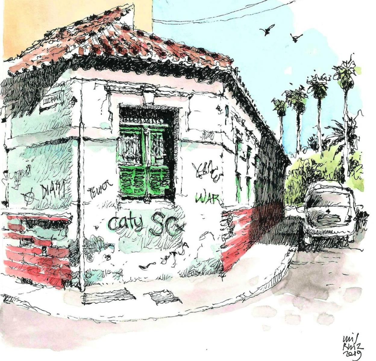 Chocolates Santa María, calle Malasaña. 