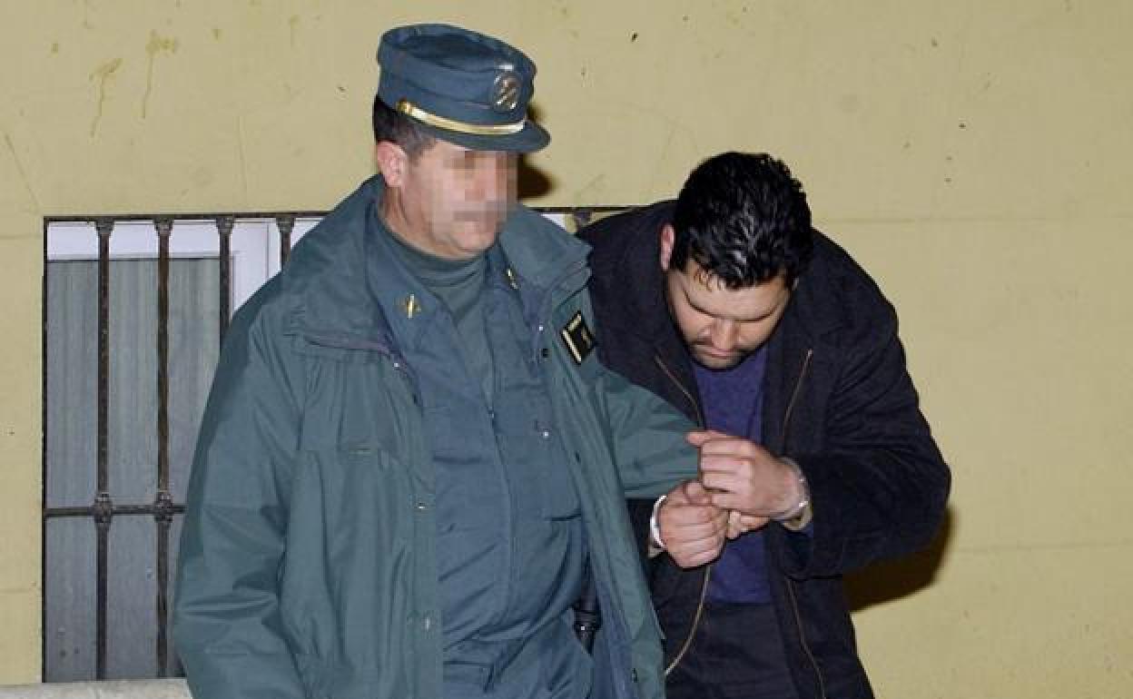 El violador, durante el juicio en 2005 en la Audiencia de Málaga.