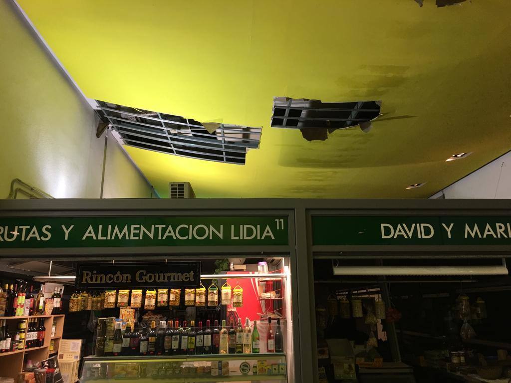 Daños en el Mercado de Vélez-Málaga.