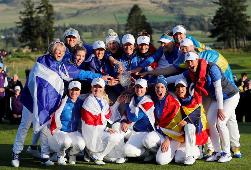 La malagueña y Carlota Ciganda contribuyeron de buena forma al triunfo de Europa