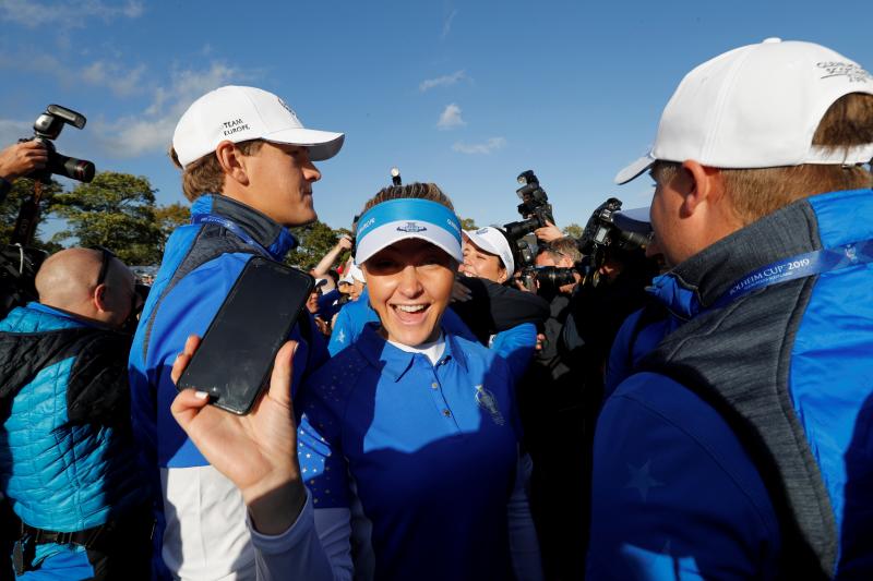 La malagueña y Carlota Ciganda contribuyeron de buena forma al triunfo de Europa