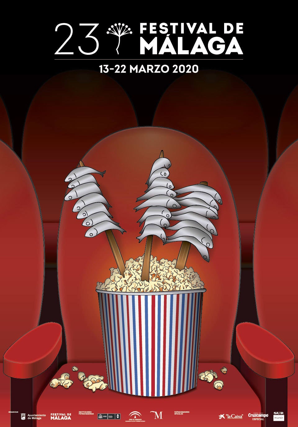 Hasta el 11 de octubre está abierta la votación popular para elegir los carteles finalistas que optarán, junto con las alternativas seleccionadas por el jurado, al cartel oficial del 23 Festival de Cine de Málaga. Las votaciones puede realizarse en la página web del certamen https://festivaldemalaga.com/concurso-carteles-23-edicion/carteles-a-concurso/pagina1