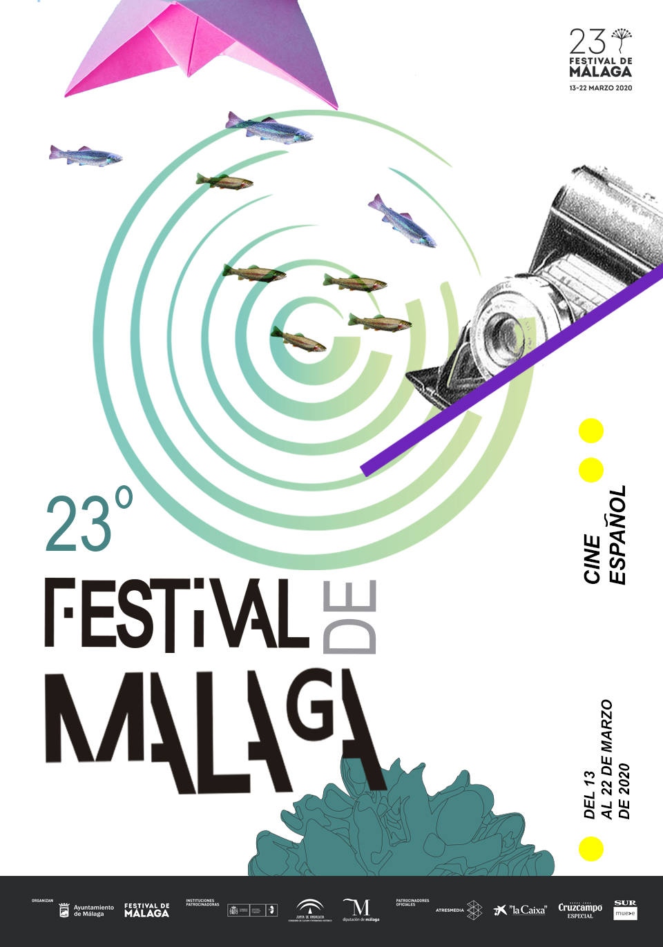 Hasta el 11 de octubre está abierta la votación popular para elegir los carteles finalistas que optarán, junto con las alternativas seleccionadas por el jurado, al cartel oficial del 23 Festival de Cine de Málaga. Las votaciones puede realizarse en la página web del certamen https://festivaldemalaga.com/concurso-carteles-23-edicion/carteles-a-concurso/pagina1