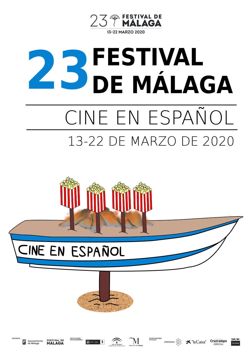 Hasta el 11 de octubre está abierta la votación popular para elegir los carteles finalistas que optarán, junto con las alternativas seleccionadas por el jurado, al cartel oficial del 23 Festival de Cine de Málaga. Las votaciones puede realizarse en la página web del certamen https://festivaldemalaga.com/concurso-carteles-23-edicion/carteles-a-concurso/pagina1