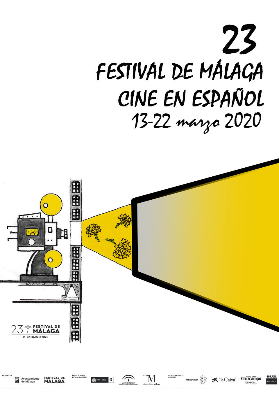 Hasta el 11 de octubre está abierta la votación popular para elegir los carteles finalistas que optarán, junto con las alternativas seleccionadas por el jurado, al cartel oficial del 23 Festival de Cine de Málaga. Las votaciones puede realizarse en la página web del certamen https://festivaldemalaga.com/concurso-carteles-23-edicion/carteles-a-concurso/pagina1