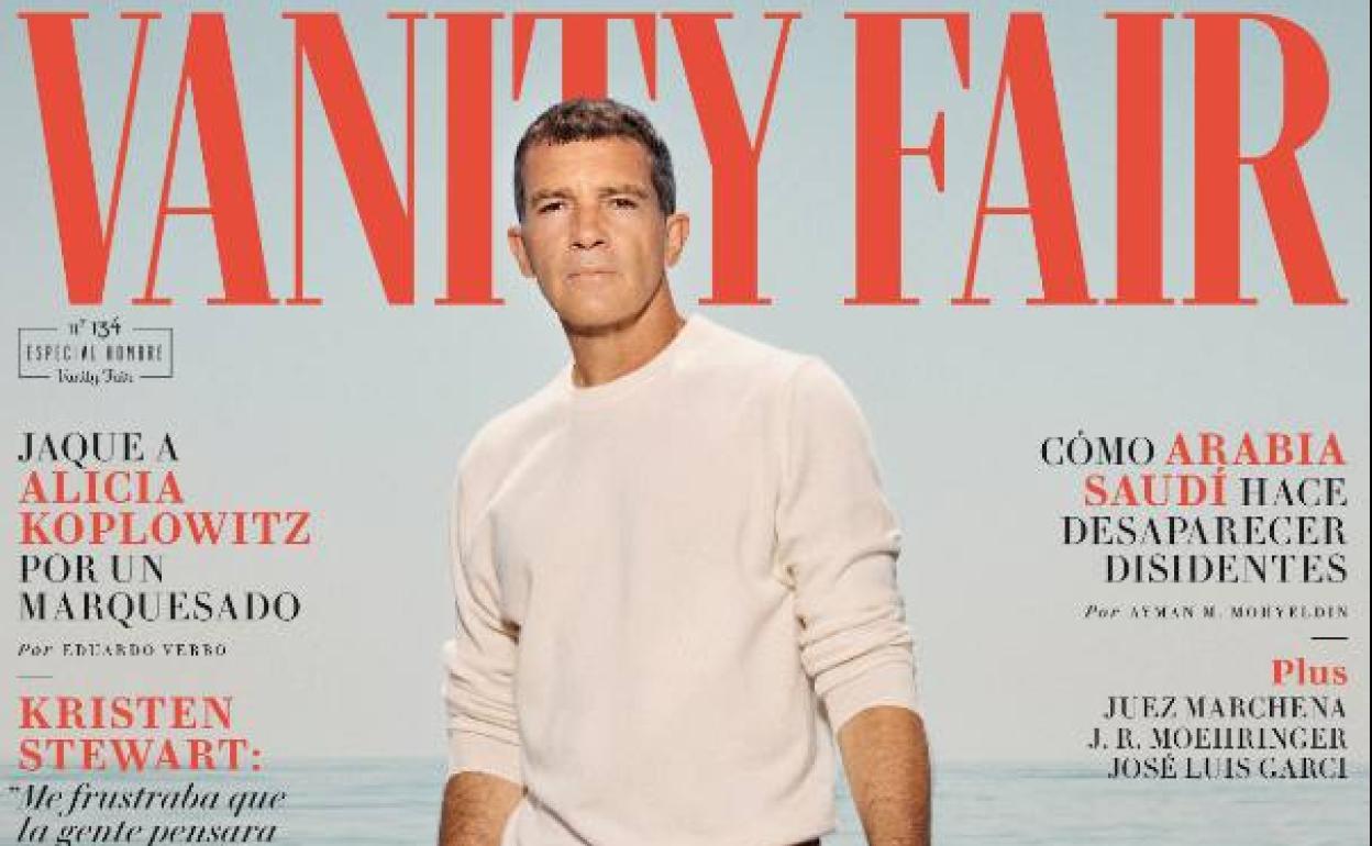 El actor malagueño, en portada del Vanity Fair.