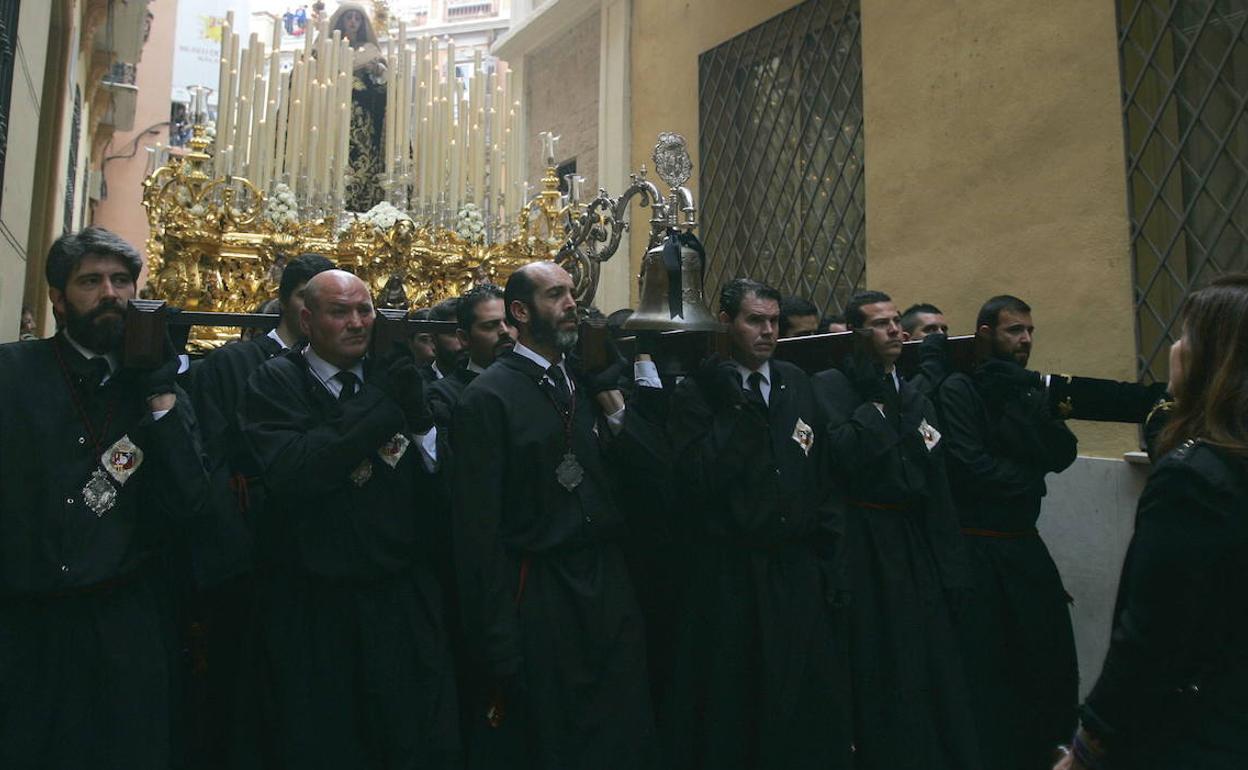 La Virgen del Traspaso y Soledad de la Cofradía de Viñeros. 