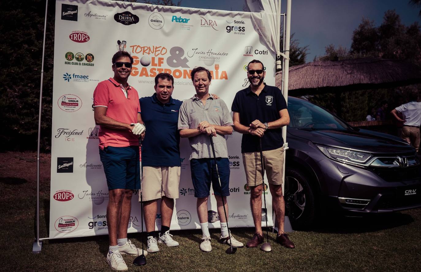 El Candado celebra su torneo de ‘Golf y gastronomía’. En la foto, Simón Carrasco, Javier Hernández, José María Martos e Ignacio Luque.