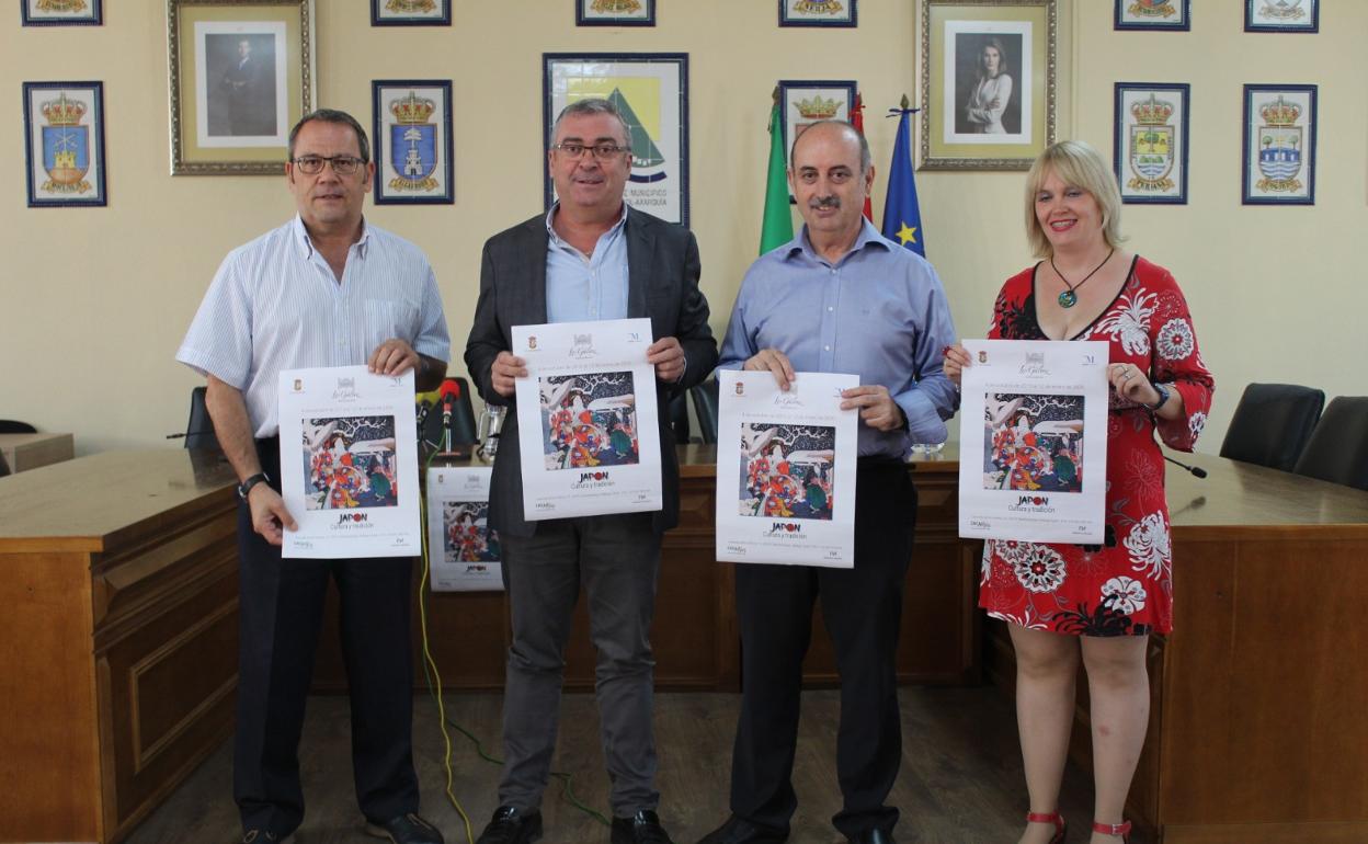 Acto de presentación de la exposición, este martes en la Mancomunidad Oriental. 