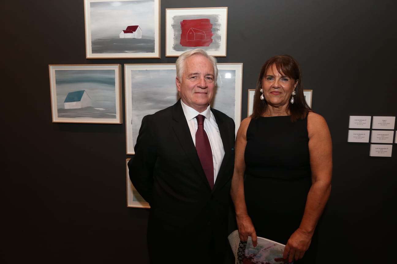 La Sala Italcable abrió sus puertas a esta su primera muestra pictórica