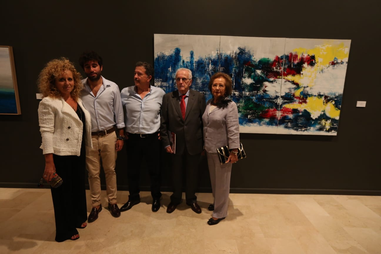 La Sala Italcable abrió sus puertas a esta su primera muestra pictórica