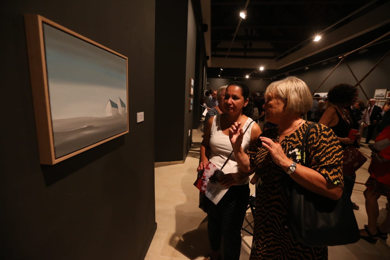 La Sala Italcable abrió sus puertas a esta su primera muestra pictórica