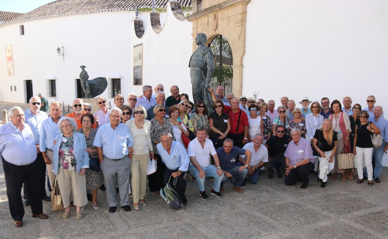 Ayer visitaron la ciudad del Tajo y hoy participarán en la jura de Bandera prevista en el cuartel de la Legión. 
