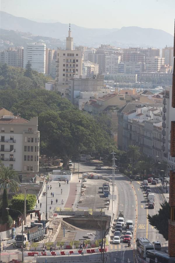 Los coches vuelven a circular en sentido sur por la Alameda de Colón