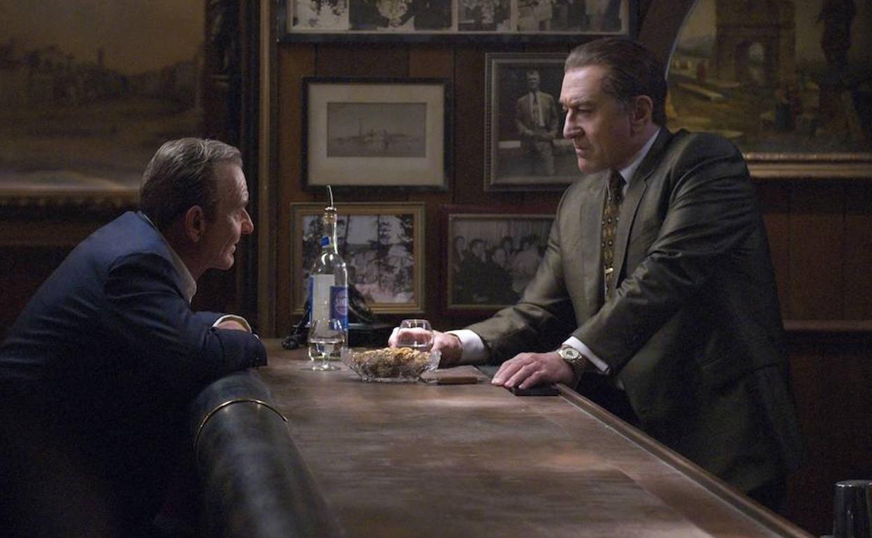 Joe Pesci y Robert de Niro, en un fotograma de 'El irlandés'. 