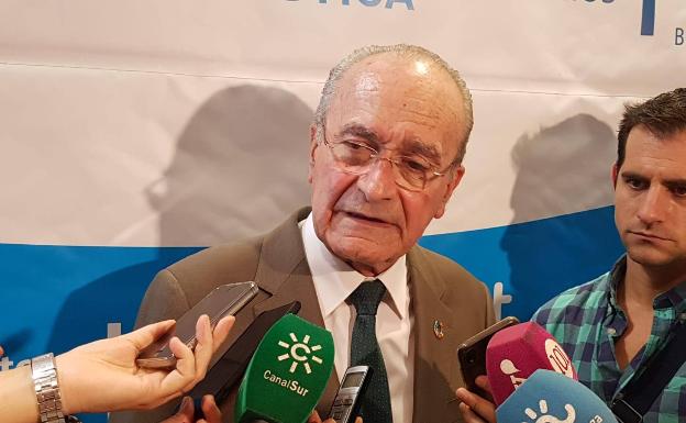 De la Torre, en un acto esta mañana. 