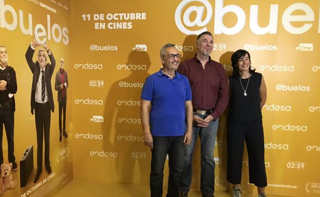 Segundo Díez, Lorenzo Pérez y Sara Lozano, los tres ganadores.