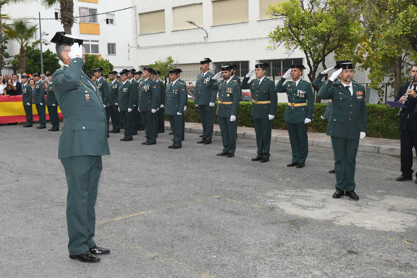La alcaldesa, Ángeles Muñoz, asiste al acto institucional con motivo de la Festividad del Pilar. 
