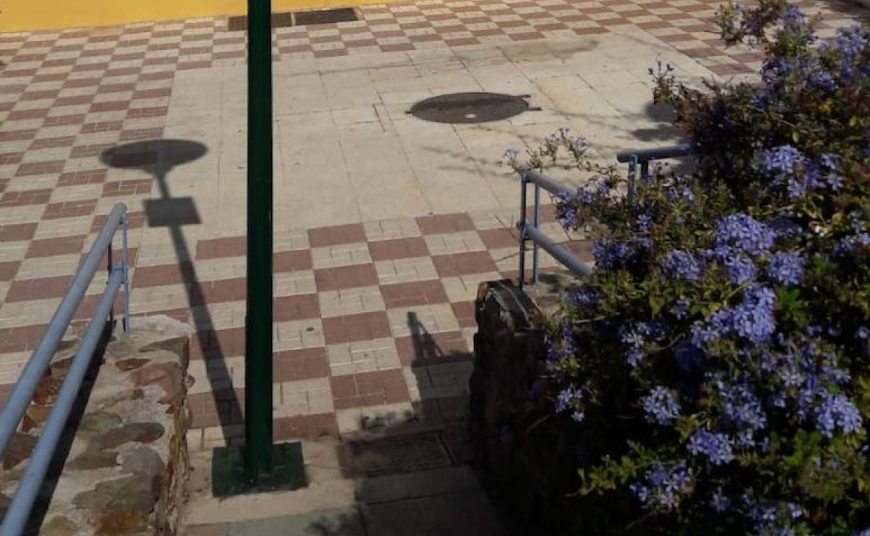 Rampa con final en la farola. 