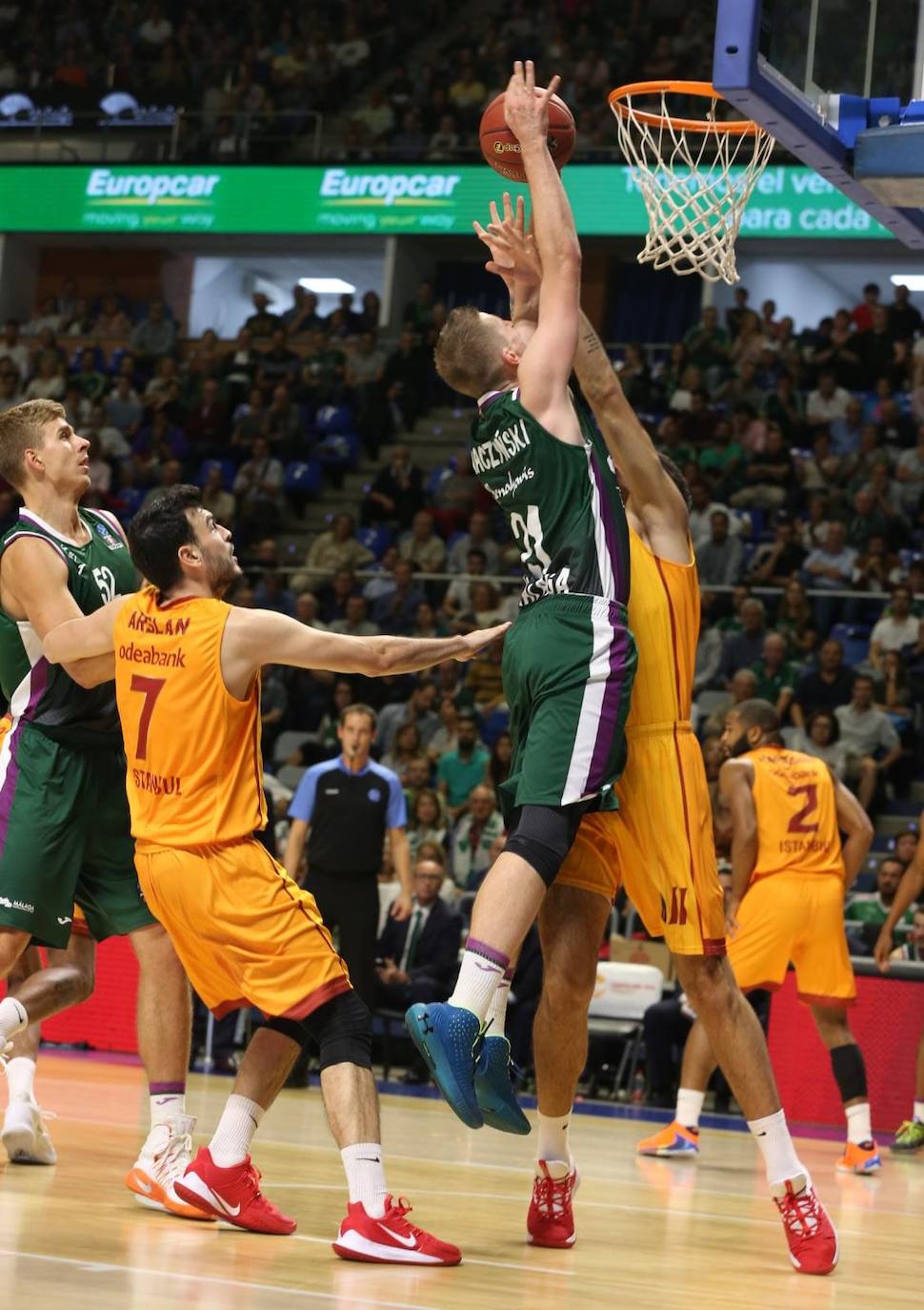 Las mejores fotos del Unicaja-Galatasaray disputado en el Palacio