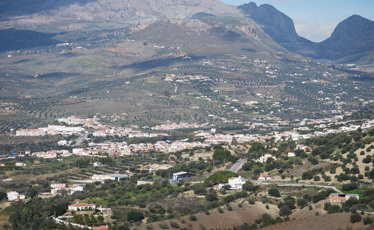 Panorámica de la zona del Puente Don Manuel, en Alcaucín. 