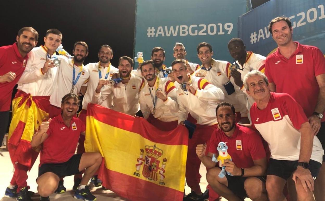 Selección española masculina de balonmano-playa. 