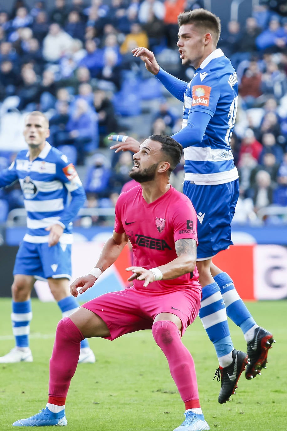 Las mejores imágenes de la victoria del Málaga en Riazor 