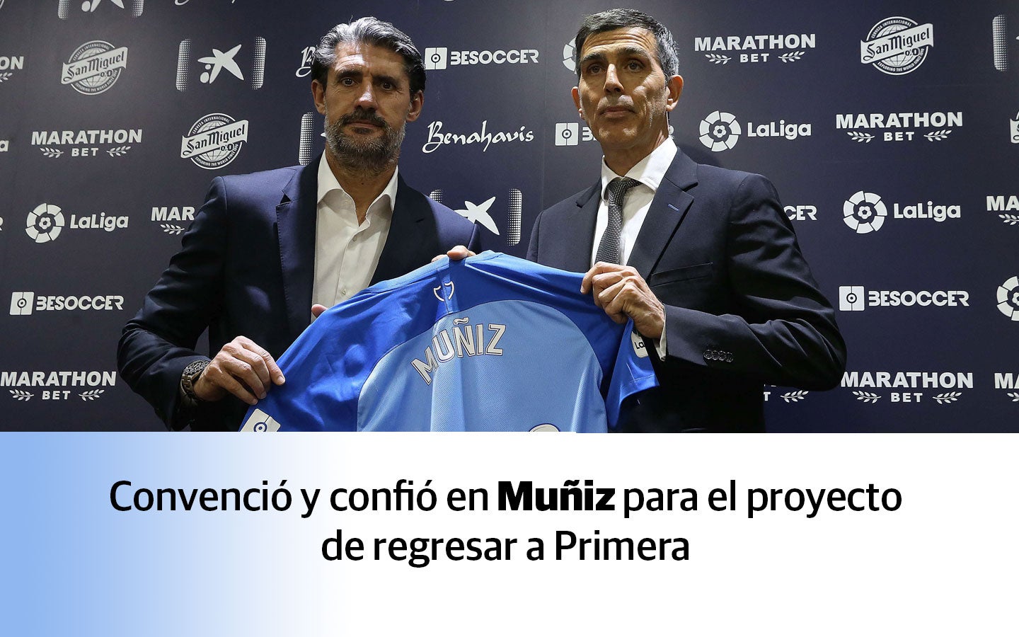 Resumen en imágenes del paso por el club blanquiazul del ya exdirector deportivo, José Luis Pérez Caminero. Fracasó en la misión de devolver al equipo a Primera y sus últimas semanas quedó al margen de las decisiones del club. Sin poder, y sin confianza del jeque, fue despedido tras la victoria del equipo ante el Deportivo.