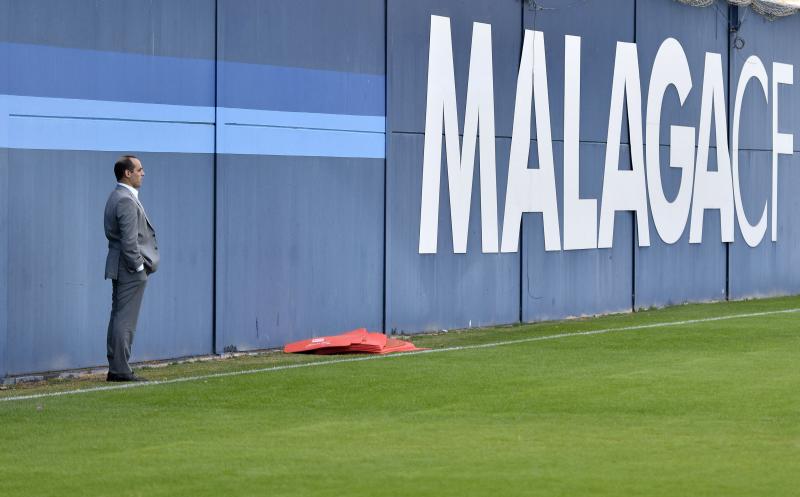 Richard Shaheen, en el Anexo de La Rosaleda.