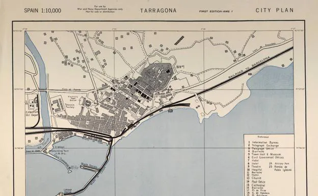 Galería. 24 mapas de las capitales españolas elaborados por los aliados si Hitler invadía España.