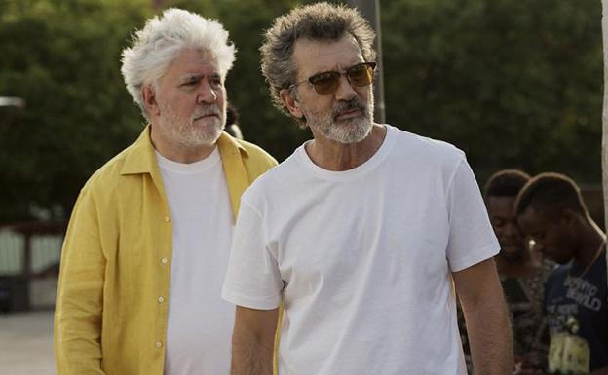 Pedro Almodóvar y Antonio Banderas, director y actor de 'Dolor y Gloria'