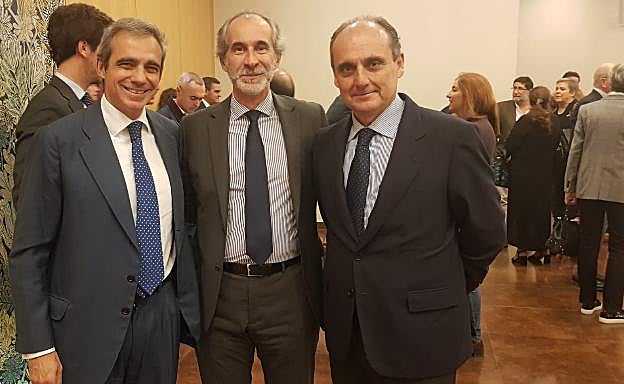Javier Estévez, José Manuel Luque y Pedro Bustamante.